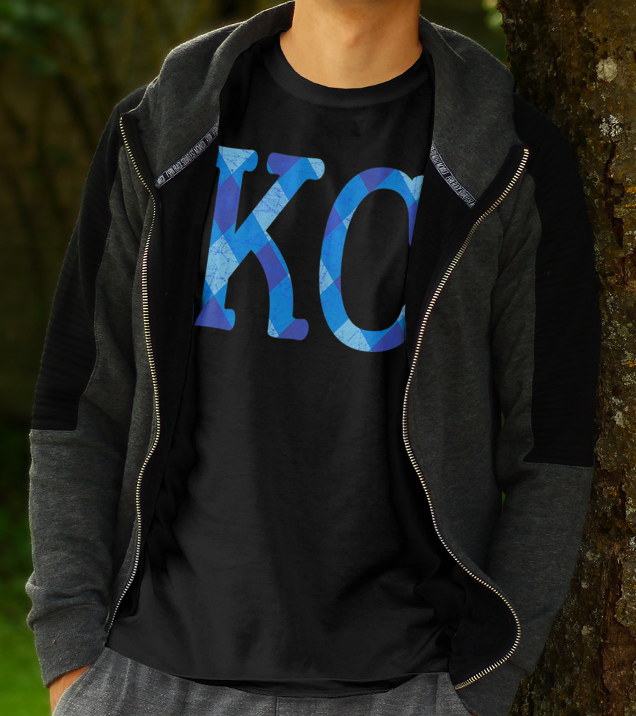 Vintage Royal Blue KC Kansas City Fan Gear T-Shirt