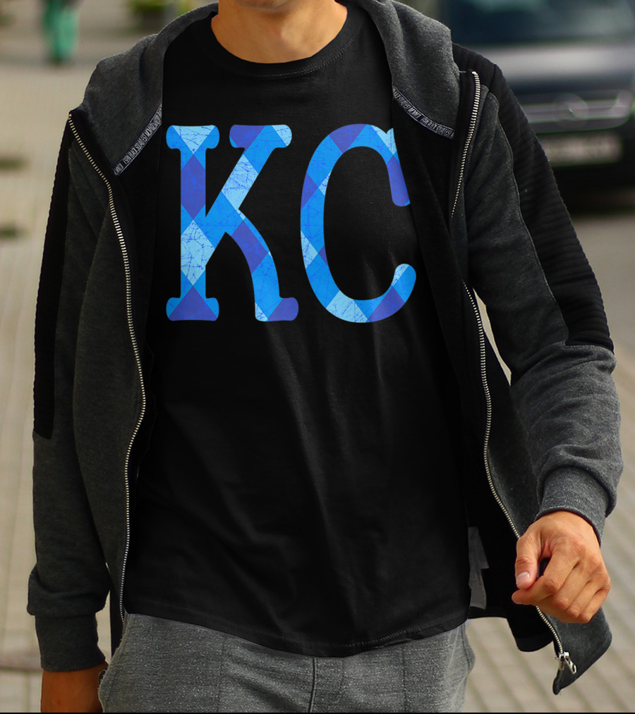 Vintage Royal Blue KC Kansas City Fan Gear T-Shirt