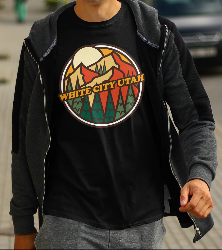 White City Utah Vintage Mountain Hiking T-Shirt