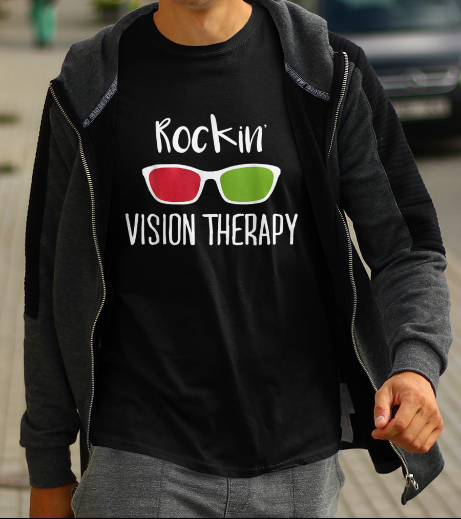 Rockin' Vision Therapy Red Green Awareness Support T-Shirt
