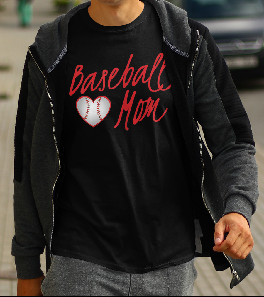 Baseball Mom Heartball T-Shirt