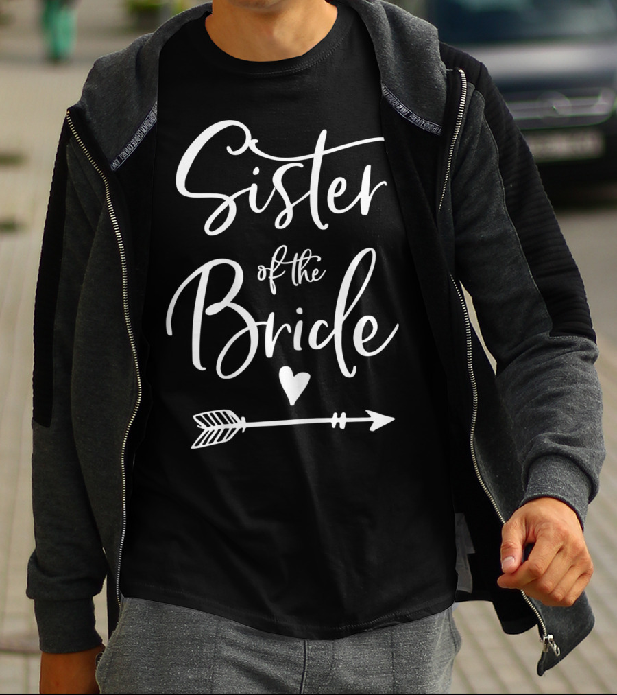 Sister Of The Bride Heart And Arrow T-Shirt