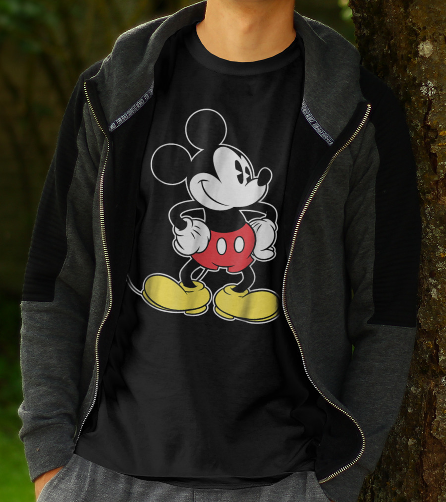 Disney Classic Mickey Mouse Iconic Red Shorts And Yellow Shoes T-Shirt