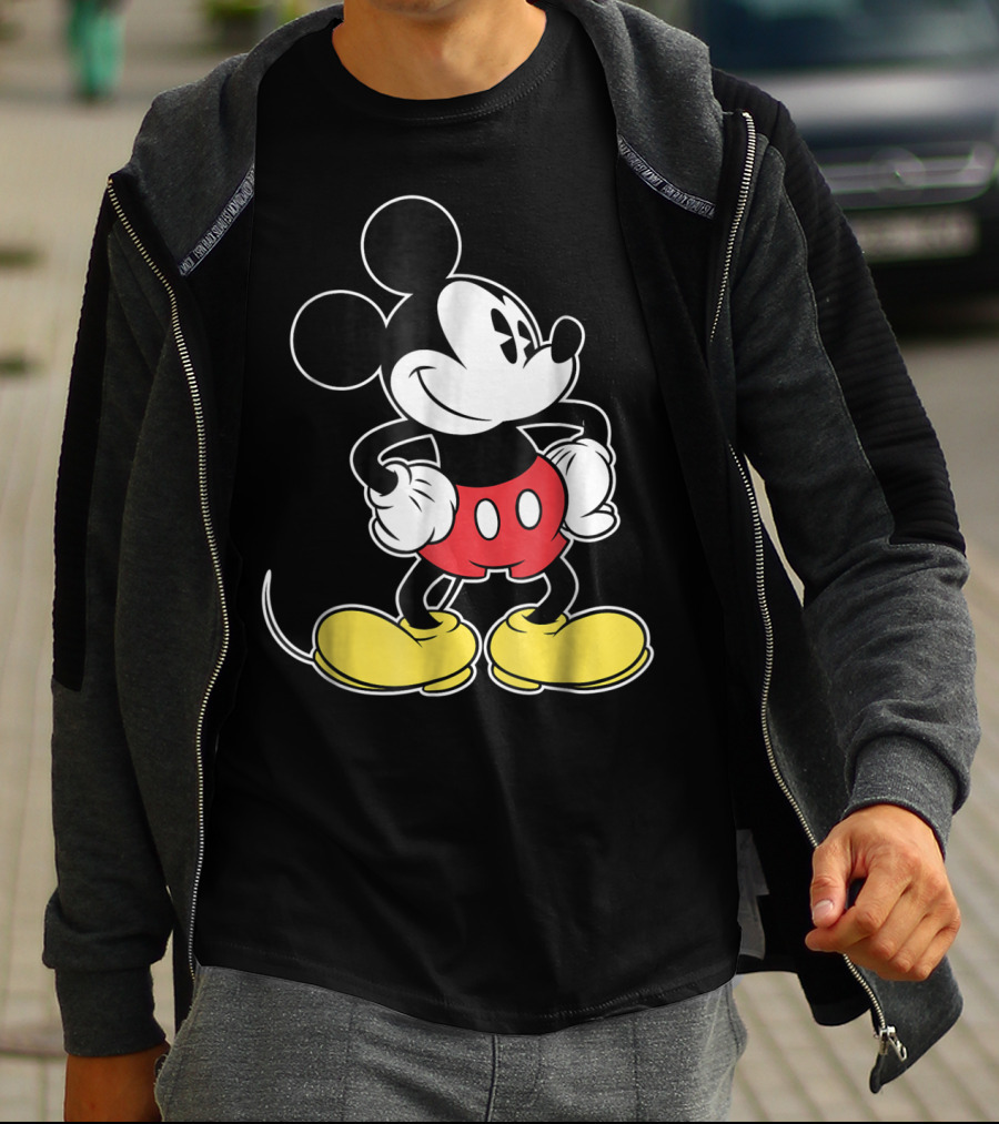 Disney Classic Mickey Mouse Iconic Red Shorts And Yellow Shoes T-Shirt