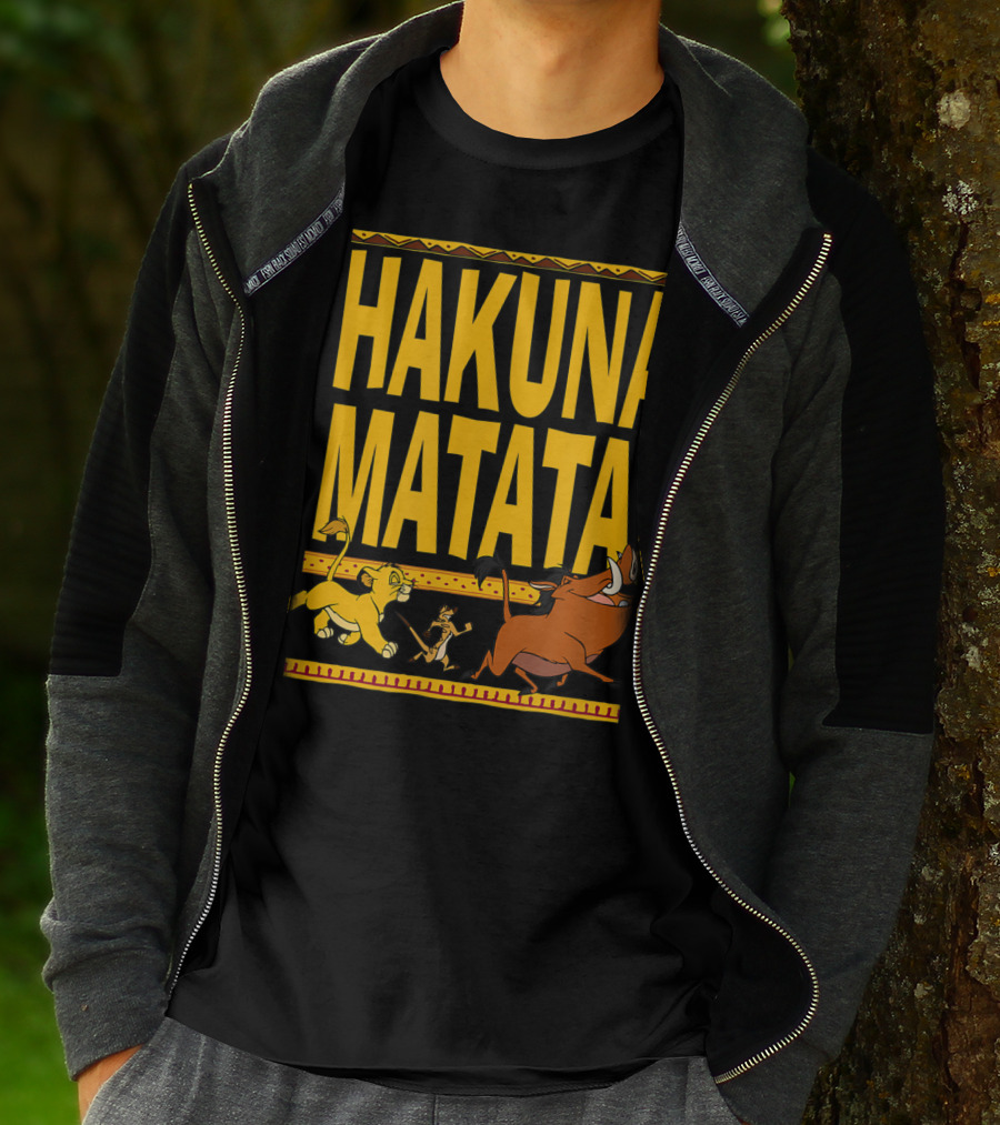 Hakuna Matata Lion King Simba Timon Pumbaa Disney Classic T-Shirt