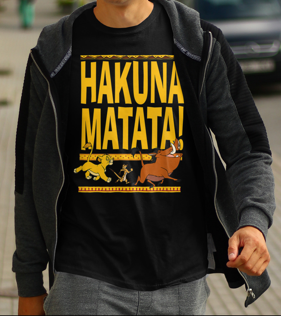 Hakuna Matata Lion King Simba Timon Pumbaa Disney Classic T-Shirt