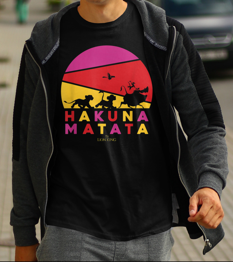 Hakuna Matata Disney Lion King Sunset T-Shirt