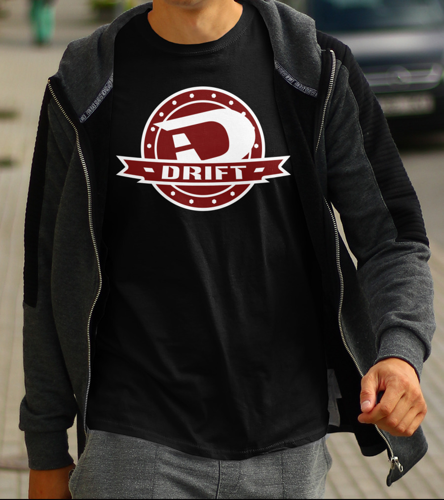 Classic Style Drift Red Icon Badge T-Shirt