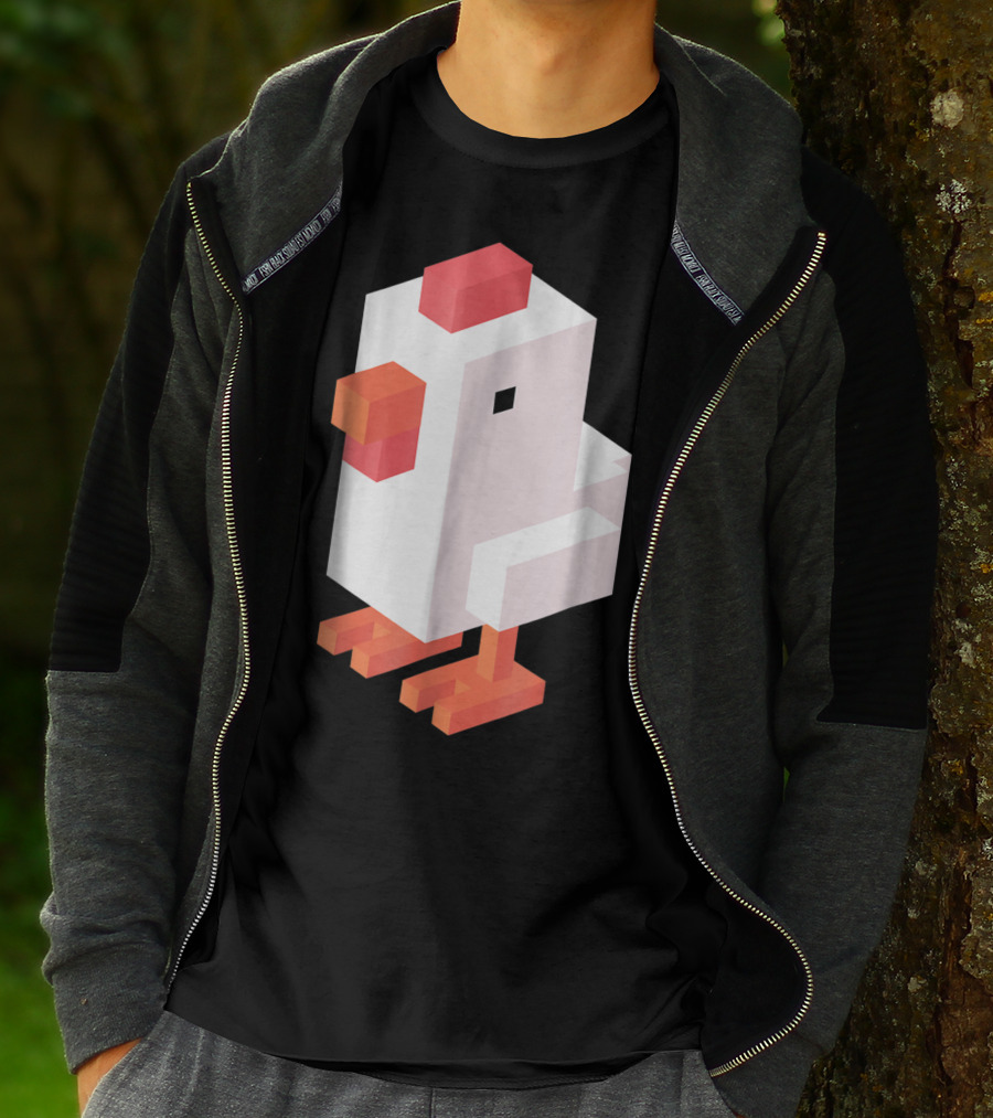 Crossy Road Chicken Pixel Art Game Character T-Shirt