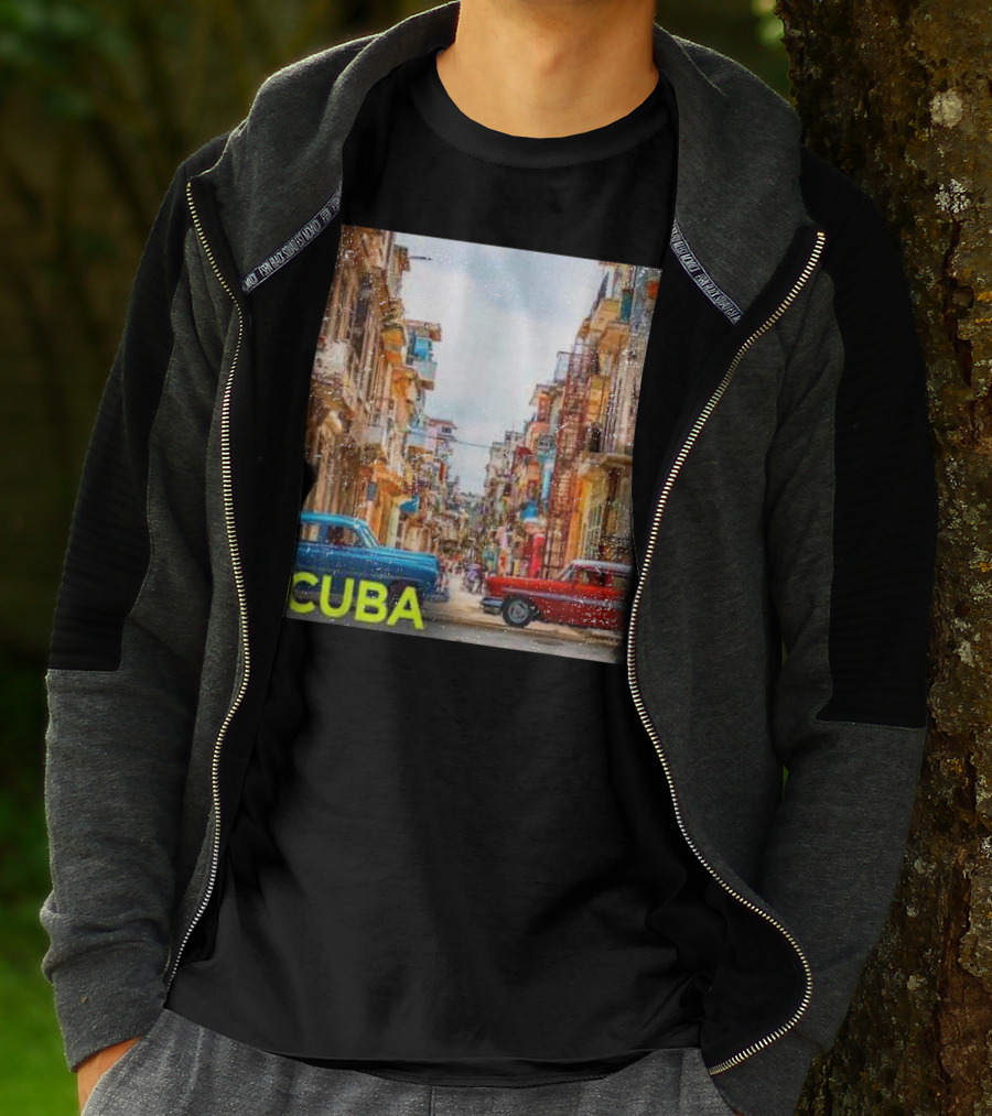 Cuba Classic Car Streets T-Shirt