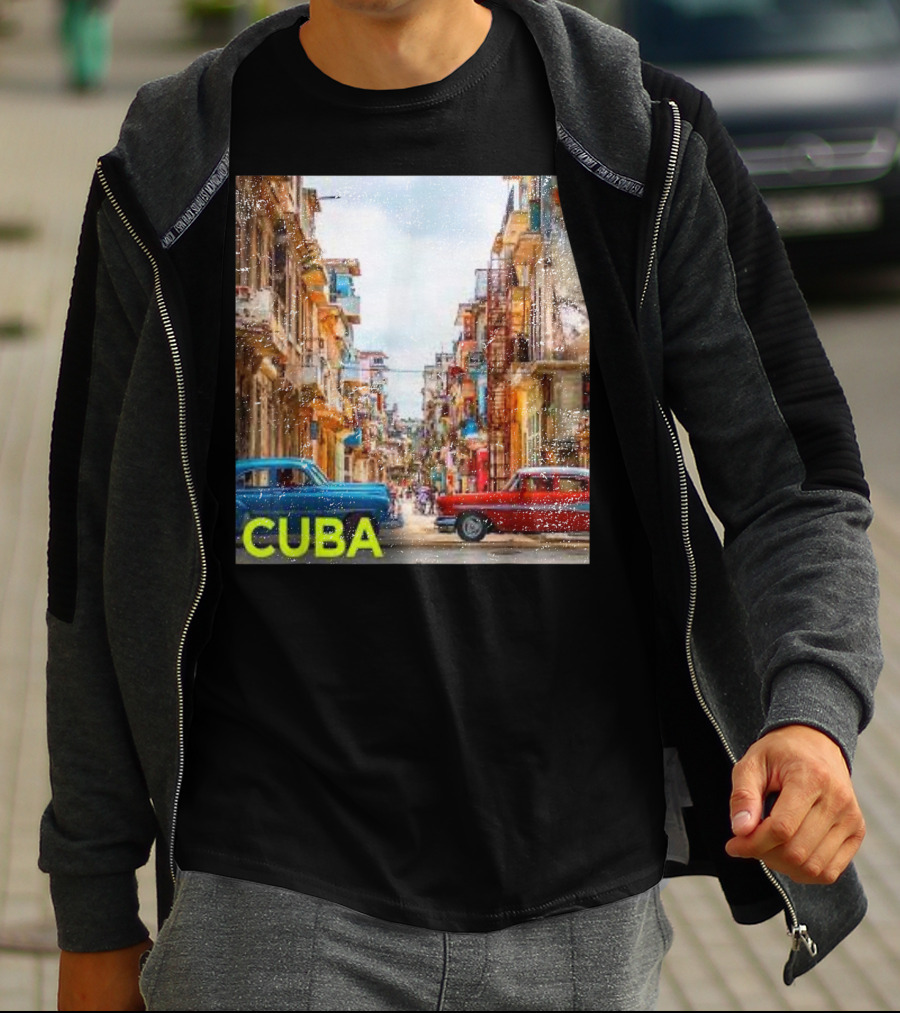 Cuba Classic Car Streets T-Shirt