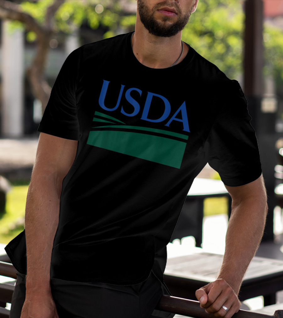 USDA Department Of Agriculture Green Field T-Shirt