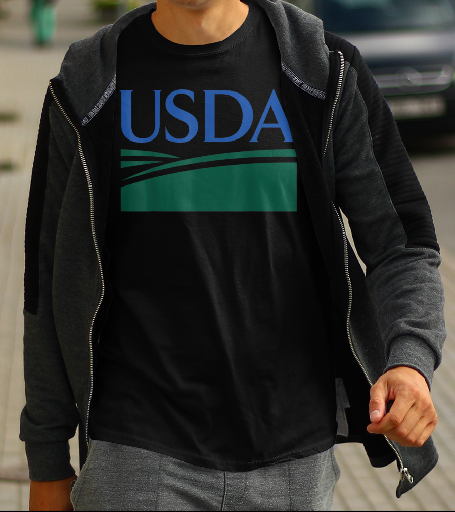 USDA Department Of Agriculture Green Field T-Shirt