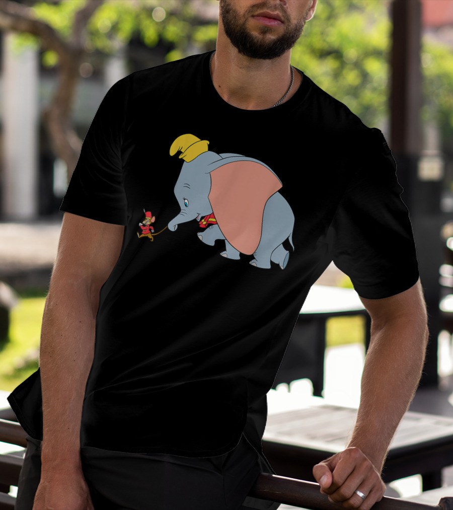 Disney Classic Dumbo Timothy Q Mouse Vintage Style Iconic Characters T-Shirt