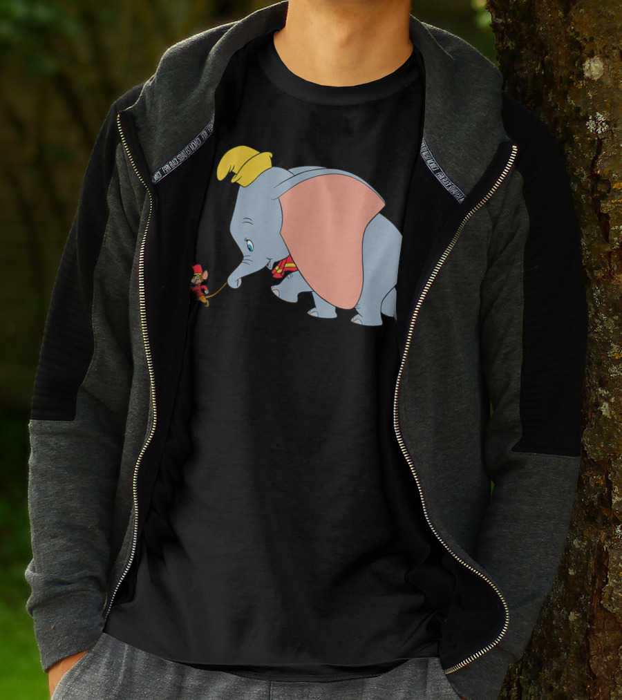 Disney Classic Dumbo Timothy Q Mouse Vintage Style Iconic Characters T-Shirt