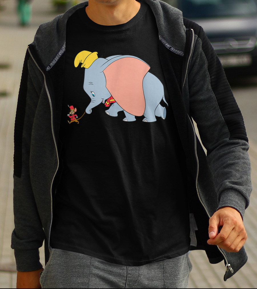 Disney Classic Dumbo Timothy Q Mouse Vintage Style Iconic Characters T-Shirt