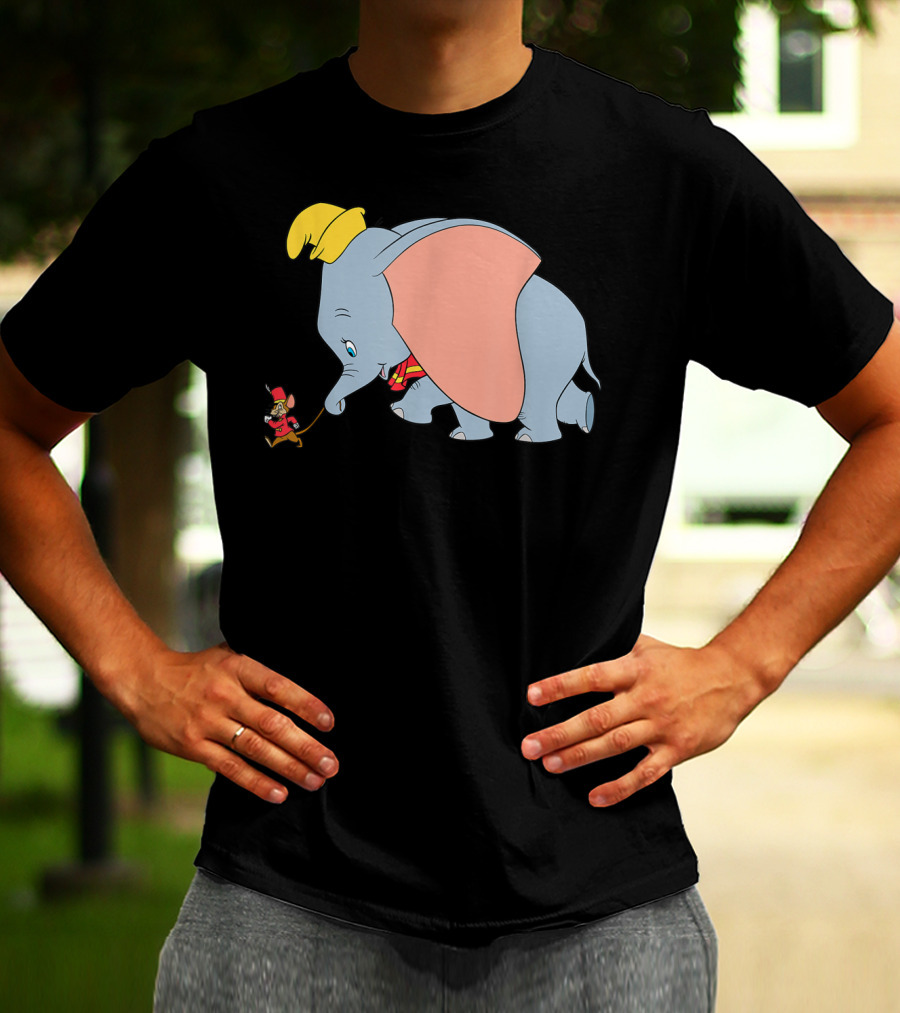 Disney Classic Dumbo Timothy Q Mouse Vintage Style Iconic Characters T-Shirt