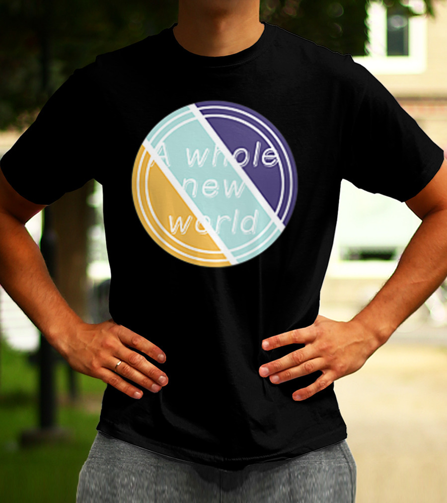 A Whole New World Circular Pastel T-Shirt
