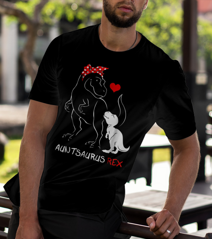 Auntsaurus Rex Dinosaur Family Love T-Shirt