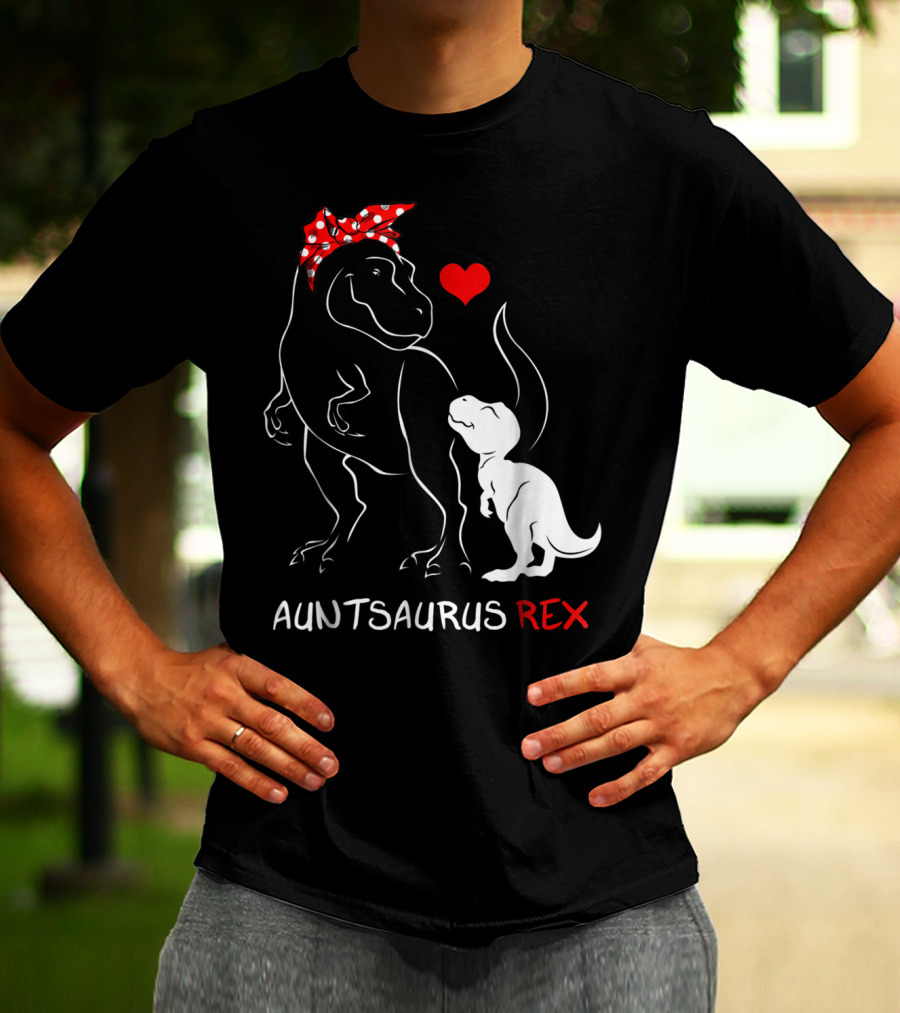 Auntsaurus Rex Dinosaur Family Love T-Shirt