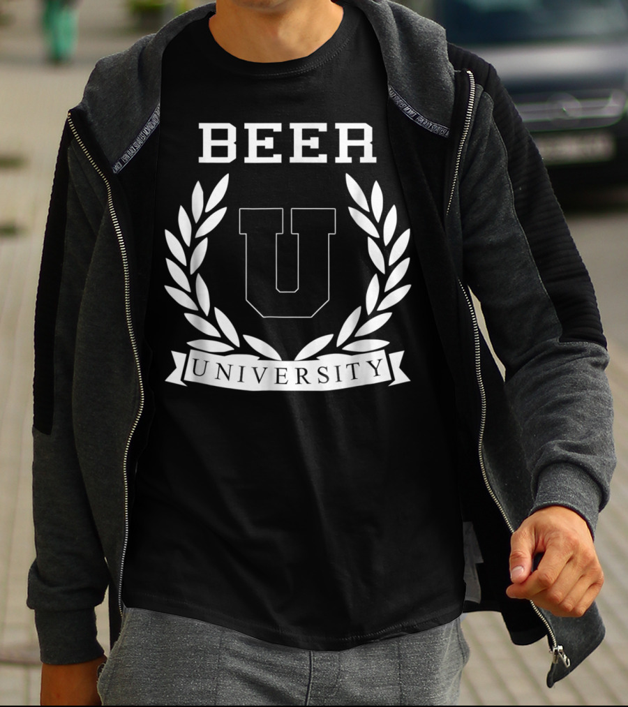 Beer University U Laurel Crest College Drinking T-Shirt