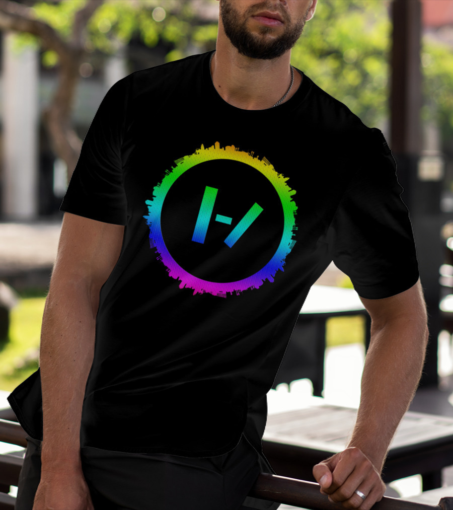 Best Colorful Earth Circle With Iconic H Slash T-Shirt