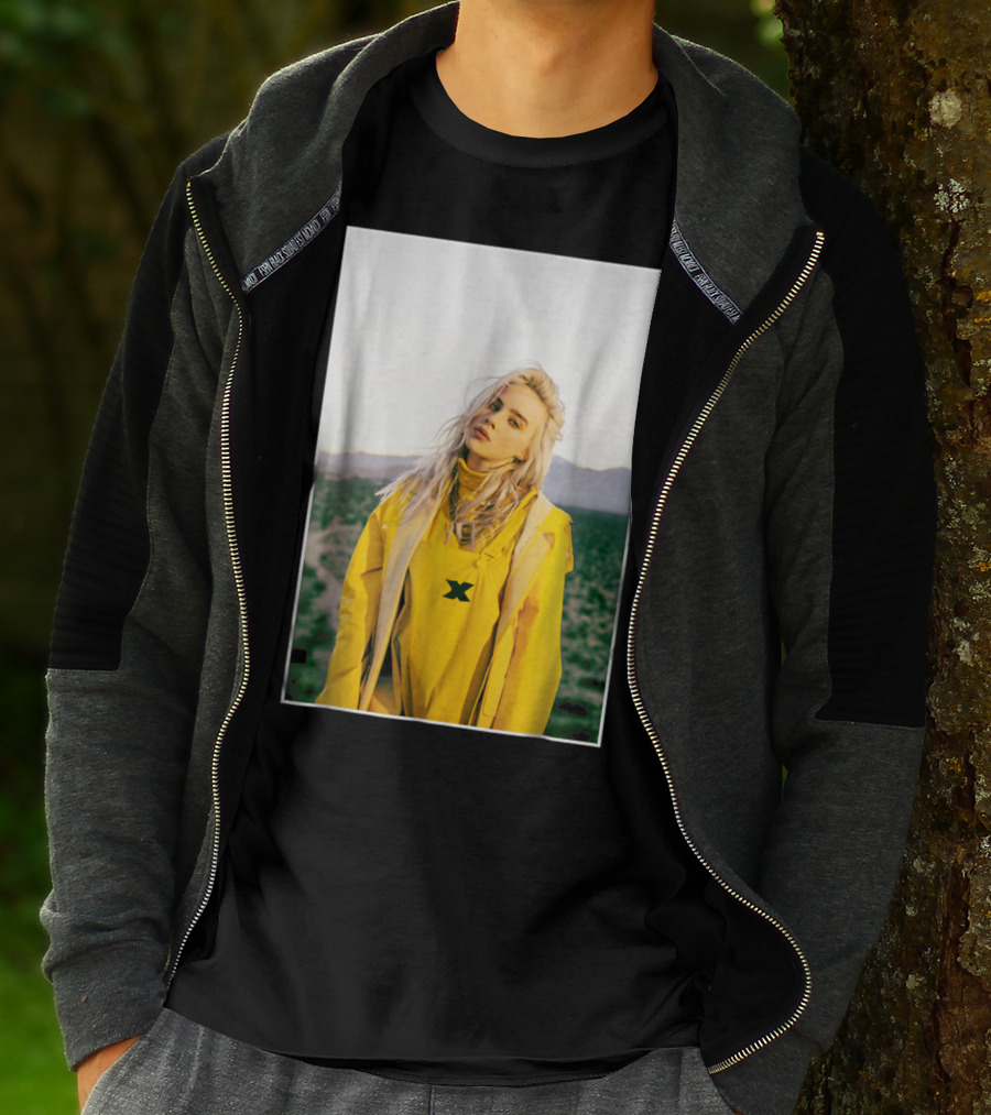 Billie Eilish Yellow Outfit Desert Photo T-Shirt