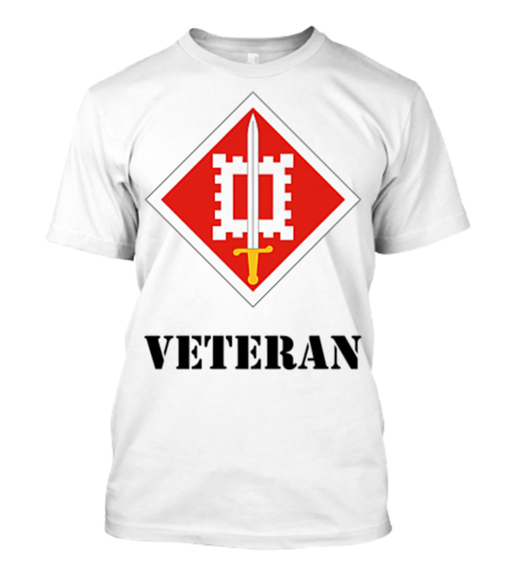 18th Engineer Brigade Veteran Sword Emblem T-Shirt