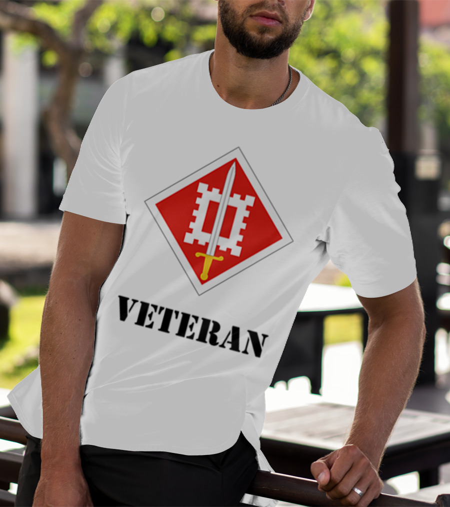 18th Engineer Brigade Veteran Sword Emblem T-Shirt