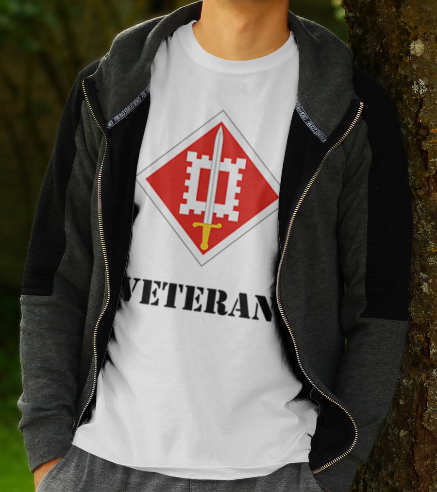 18th Engineer Brigade Veteran Sword Emblem T-Shirt