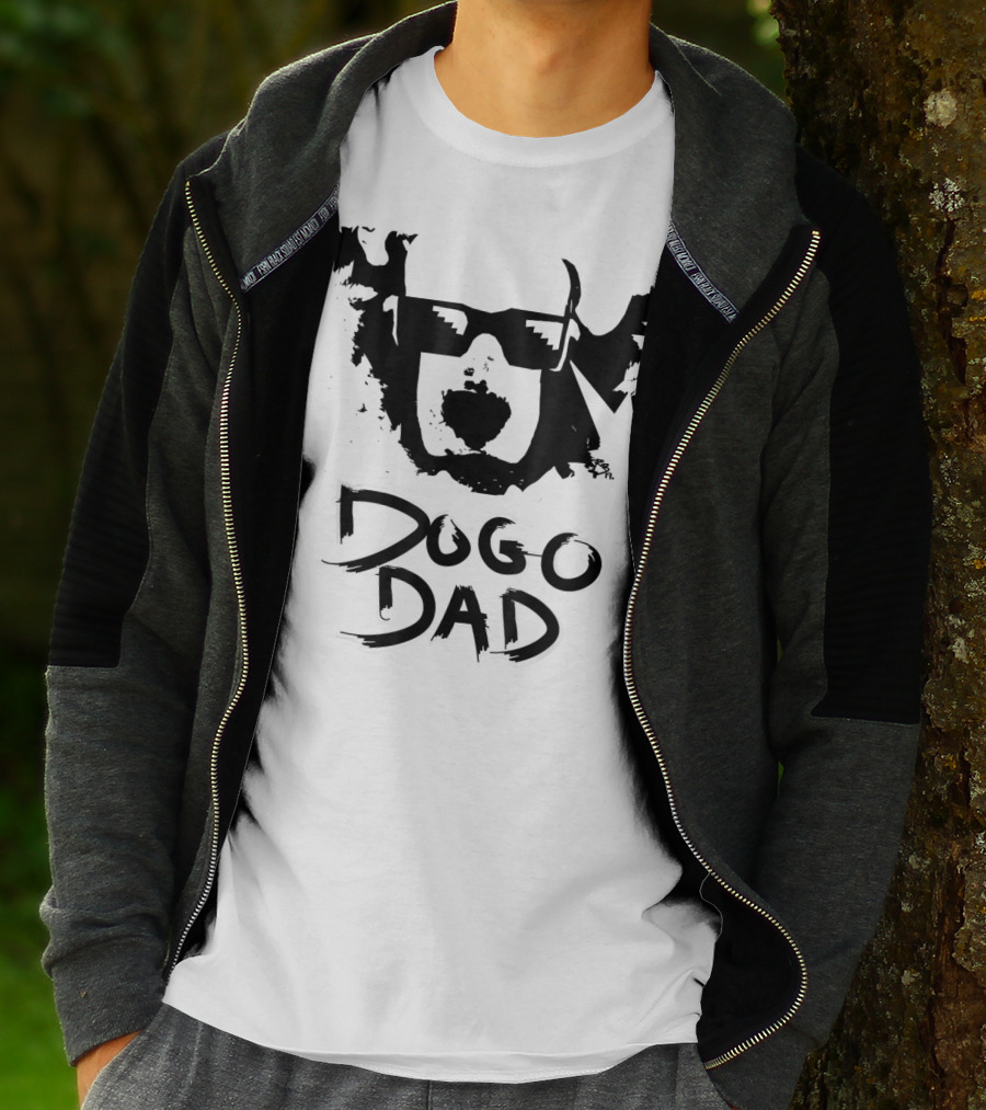 Dogo Dad Dogo Argentino Sunglasses T-Shirt