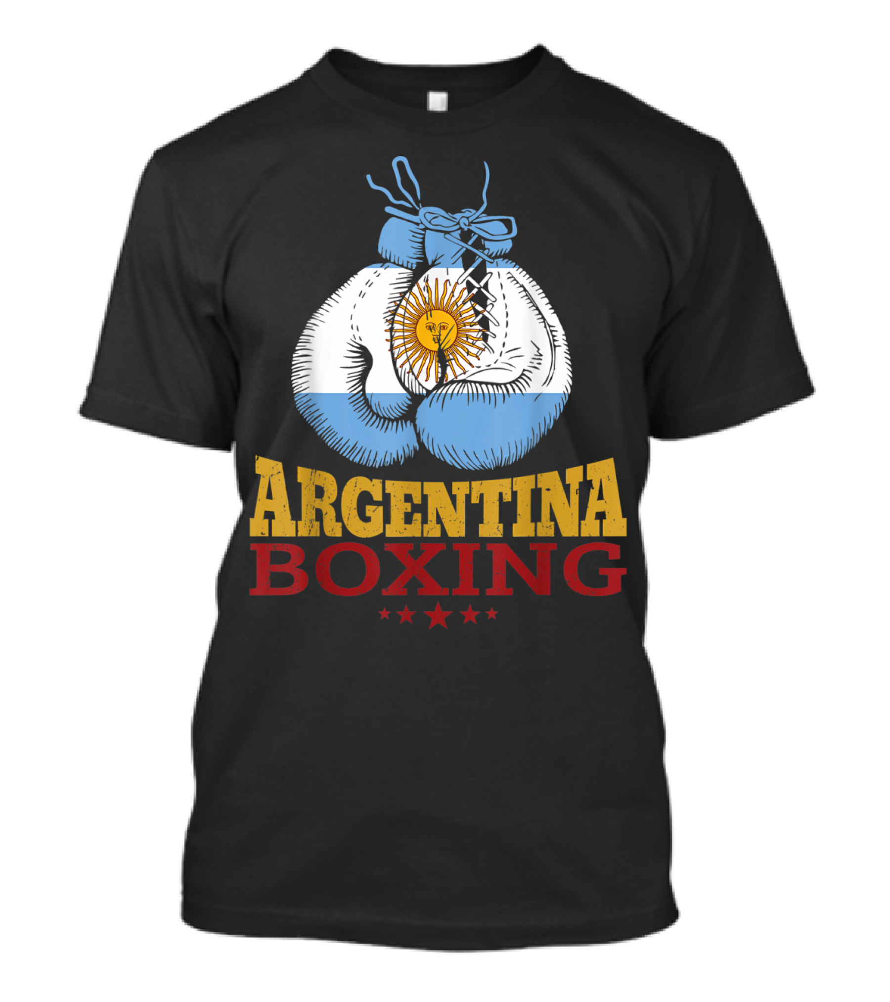 Argentina Boxing Gloves Flag Pride T-Shirt