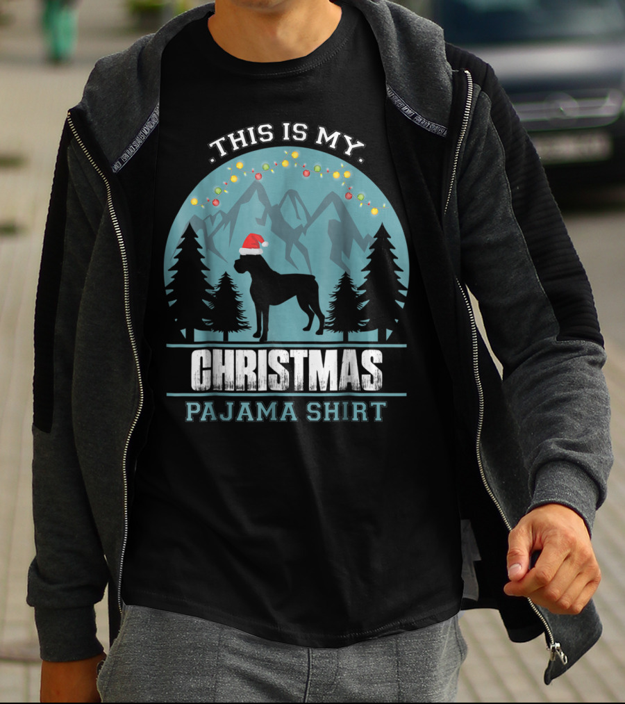 THIS IS MY CHRISTMAS PAJAMA SHIRT BOXER DOG T-Shirt