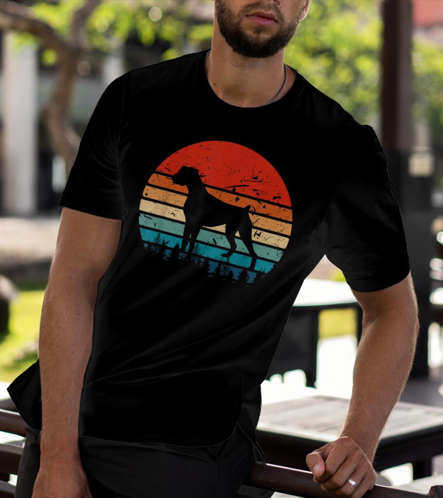 Vintage Boxer Retro Sunset T-Shirt