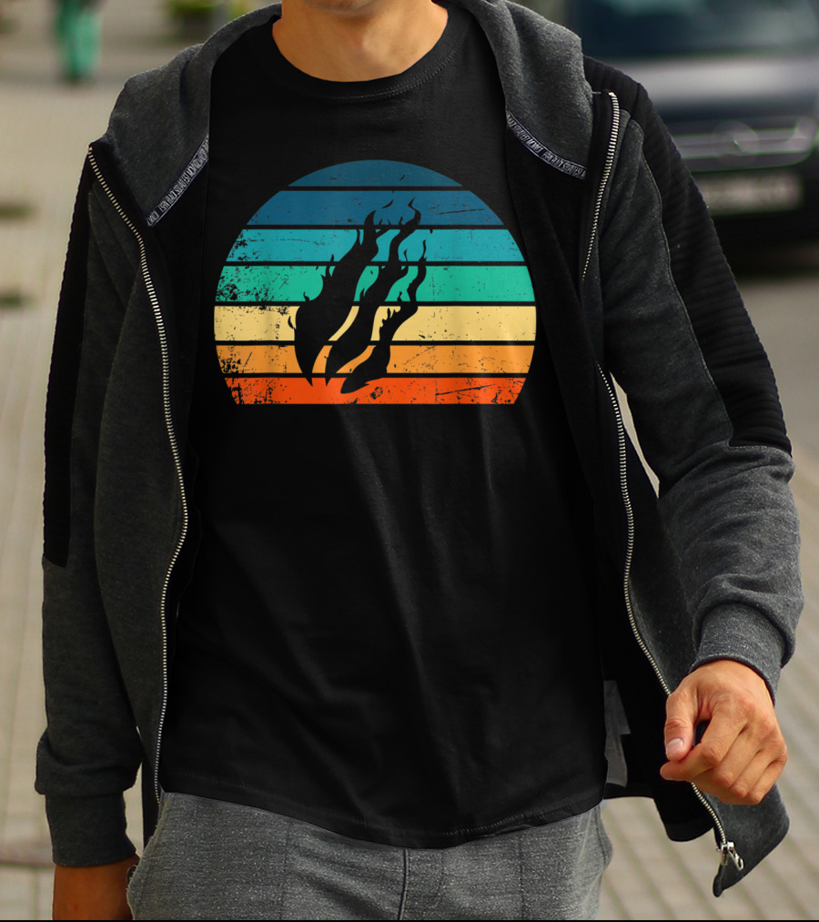 Fire Nation Sunset Flames Gamer Vibes T-Shirt