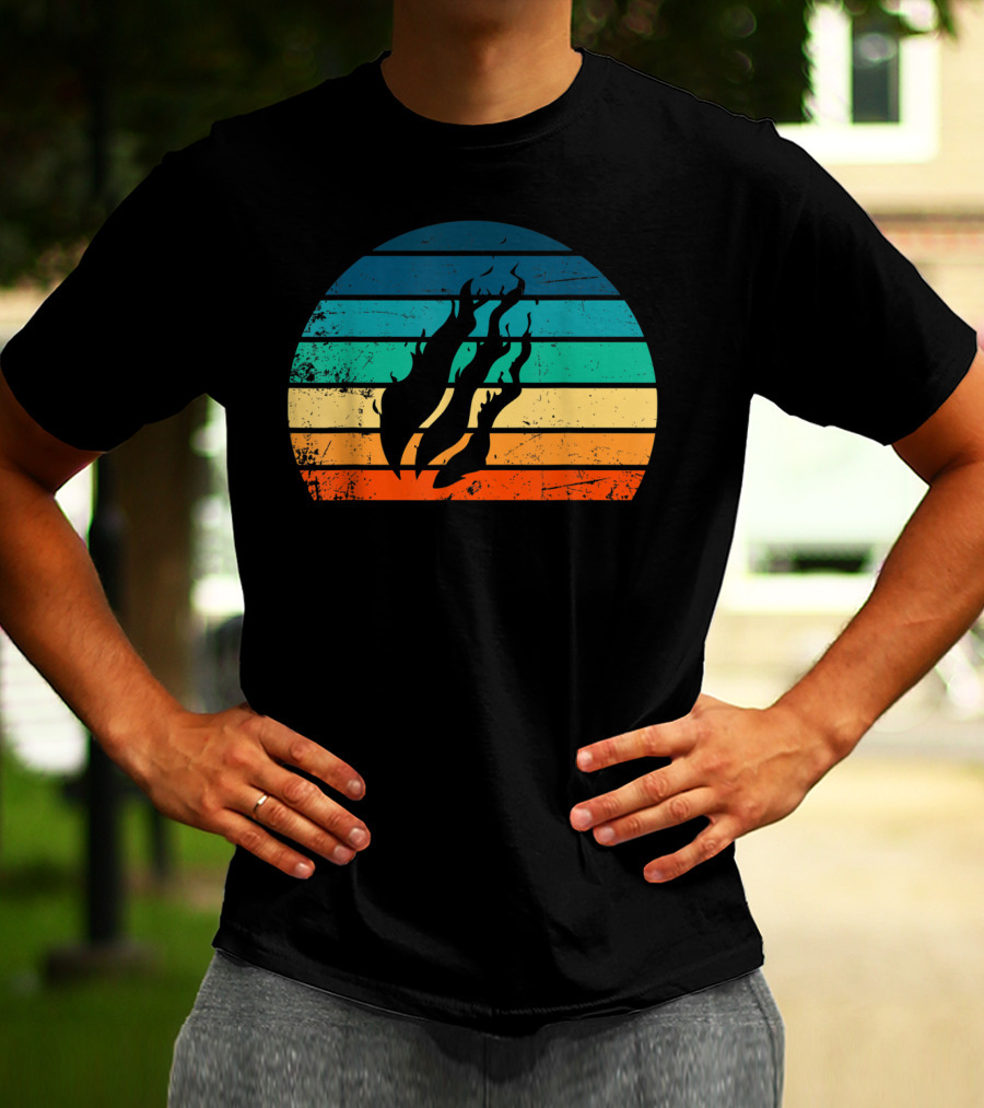 Fire Nation Sunset Flames Gamer Vibes T-Shirt