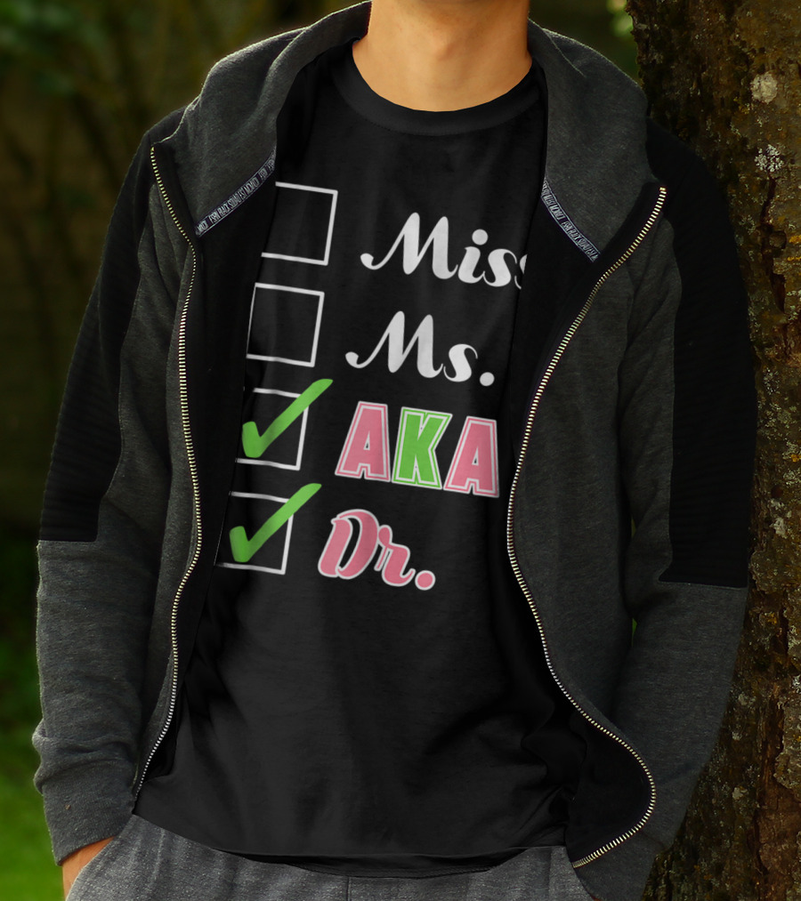 Miss Ms. AKA Dr. Checkboxes T-Shirt