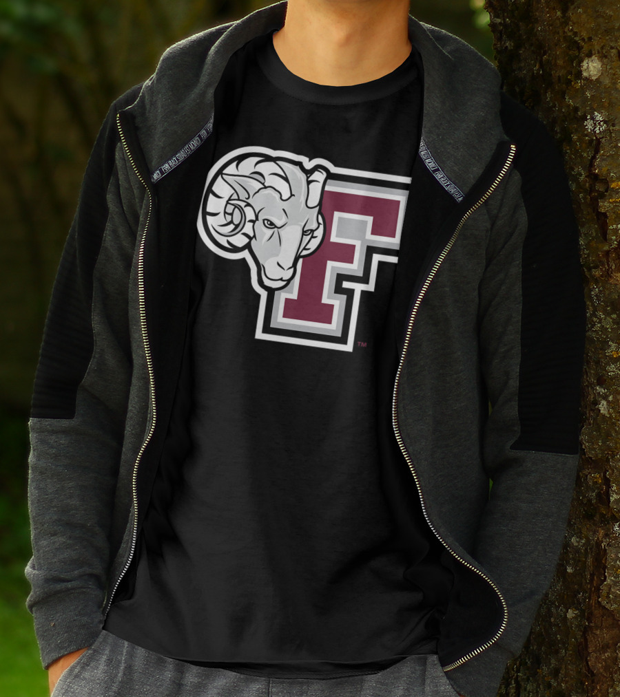Fordham Rams NCAA College Logo Large F With Ram T-Shirt