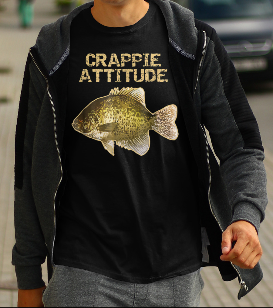 Crappie Attitude Crappie Fishing T-Shirt