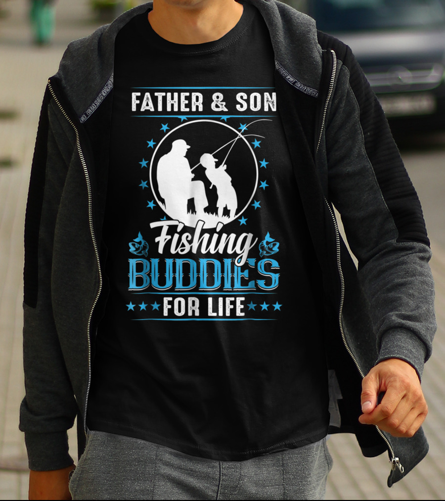 Father And Son Fishing Buddies For Life T-Shirt