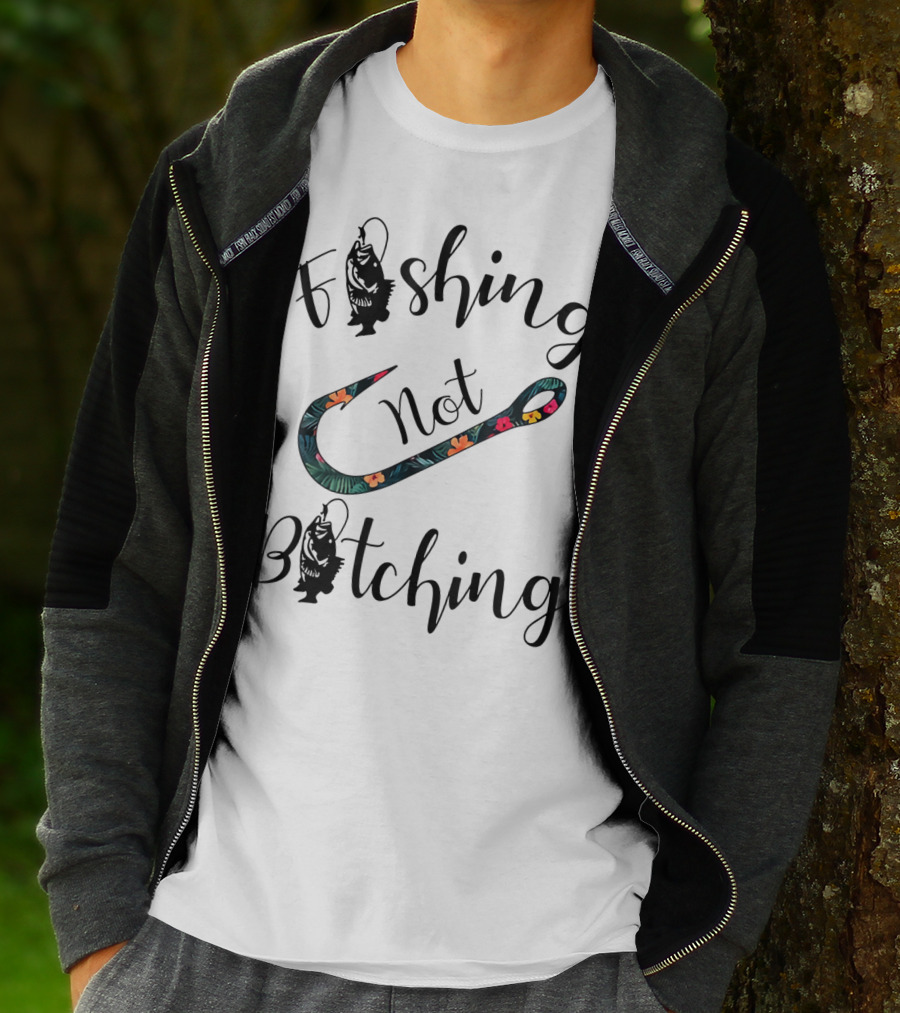 Fishing Not Bitching Floral Hook T-Shirt