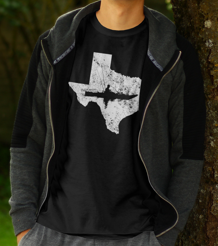 Kayak Fishing In Texas State T-Shirt