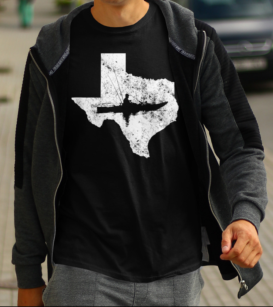 Kayak Fishing In Texas State T-Shirt