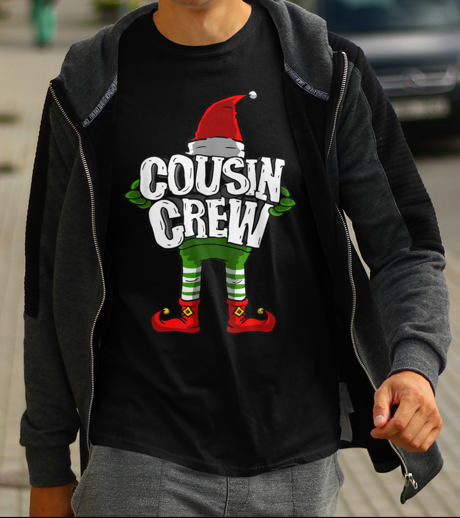 Cousin Crew Christmas Elf Festive Holiday T-Shirt