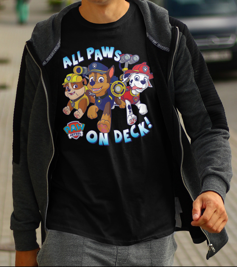 Paw Patrol All Paws On Deck Kids Group T-Shirt