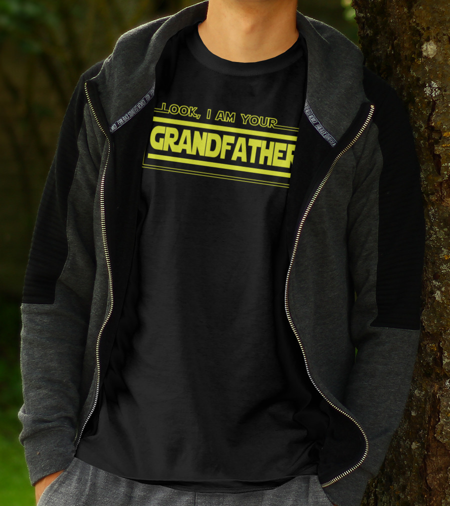 Look I Am Your Grandfather Star Wars Parody Grandpa Novelty T-Shirt