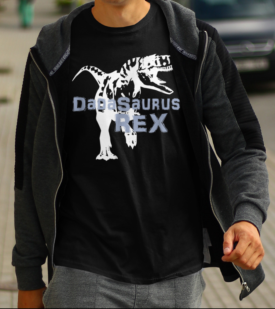 Father Son DaDaSaurus Rex Dinosaur Matching T-Shirt