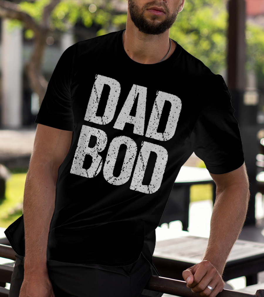 Dad Bod Mens Funny Gym Workout Cheat Day T-Shirt