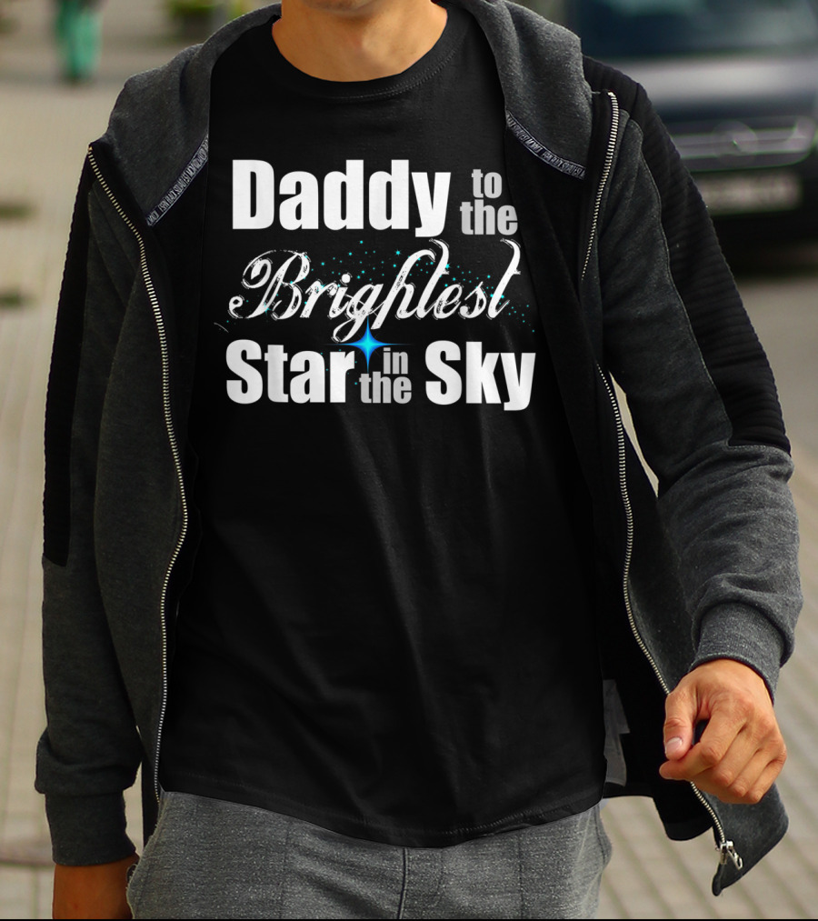 Daddy To The Brightest Star In The Sky Men's Father's Day Angel T-Shirt