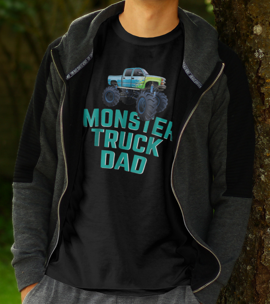 Monster Truck Dad Monster Truck Jam Competition Fathers T-Shirt
